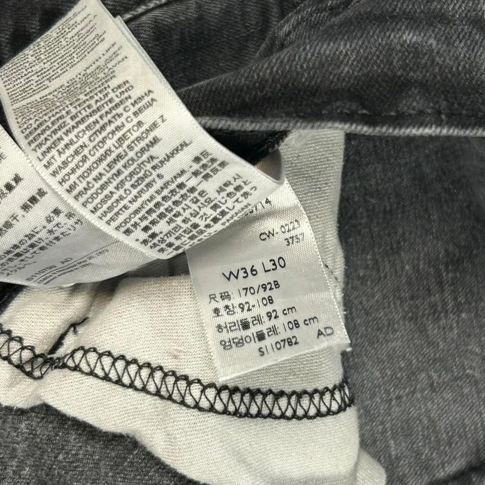 Levis 541 Athletic Taper Jeans Mens W36 L30 Faded Black Denim Pants 541-0223
